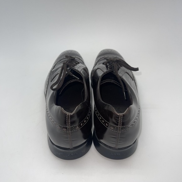 Tod\'s Shoes Mens Size 8 Brown Leather‎ Wingtip Oxford Dress Italy Brogue Lace Up main image 7